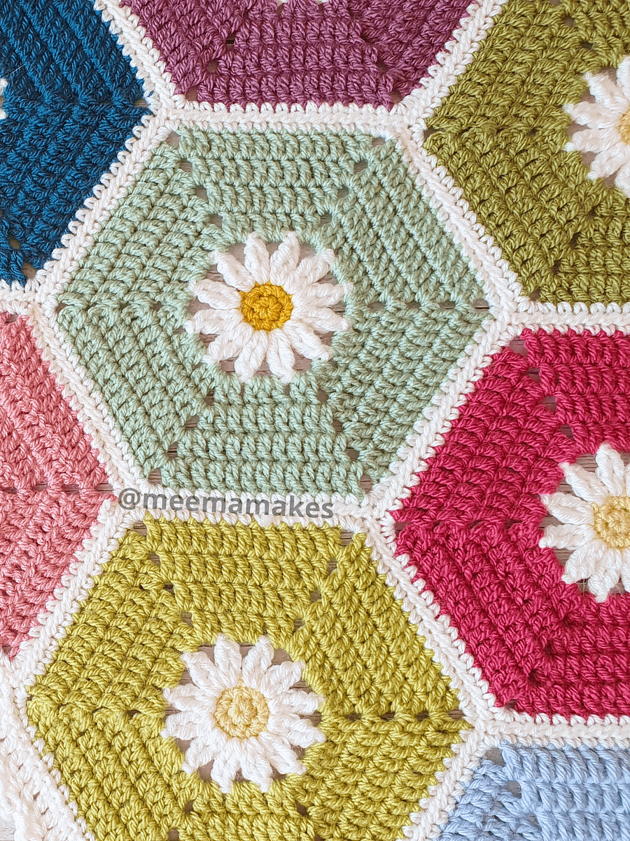 Hexadaisy Blanket Pattern product image (3)