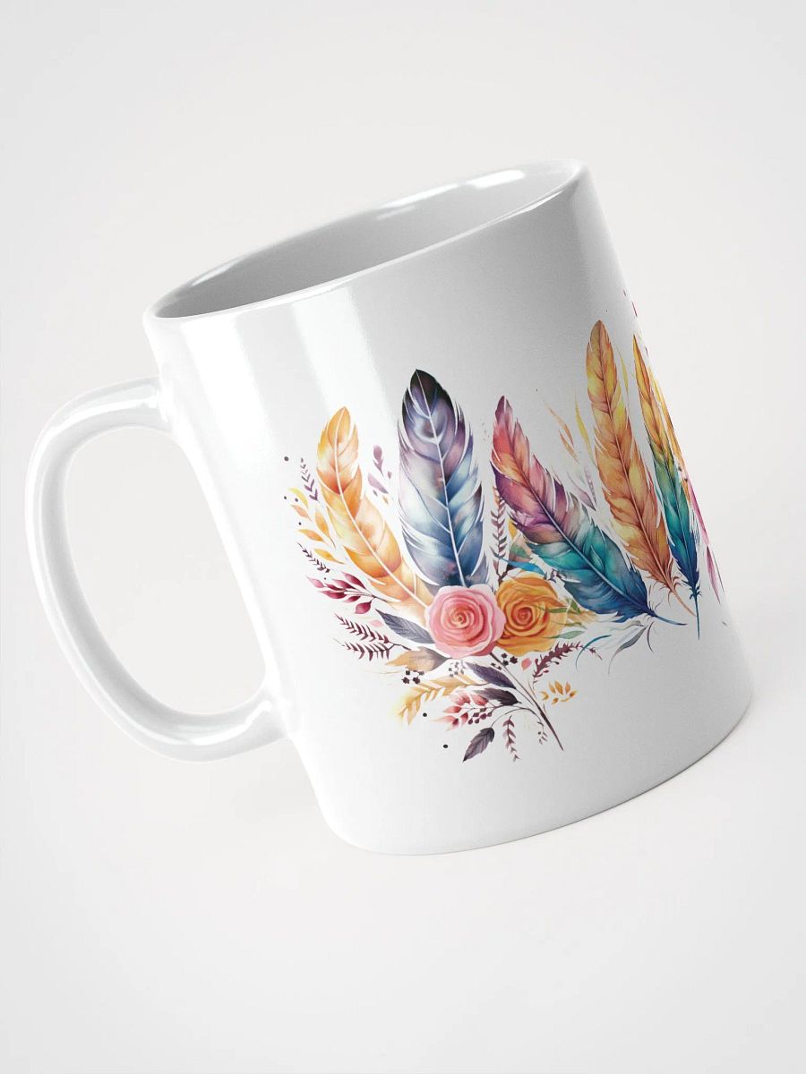Vibrant Feathers and Roses Mug product image (4)