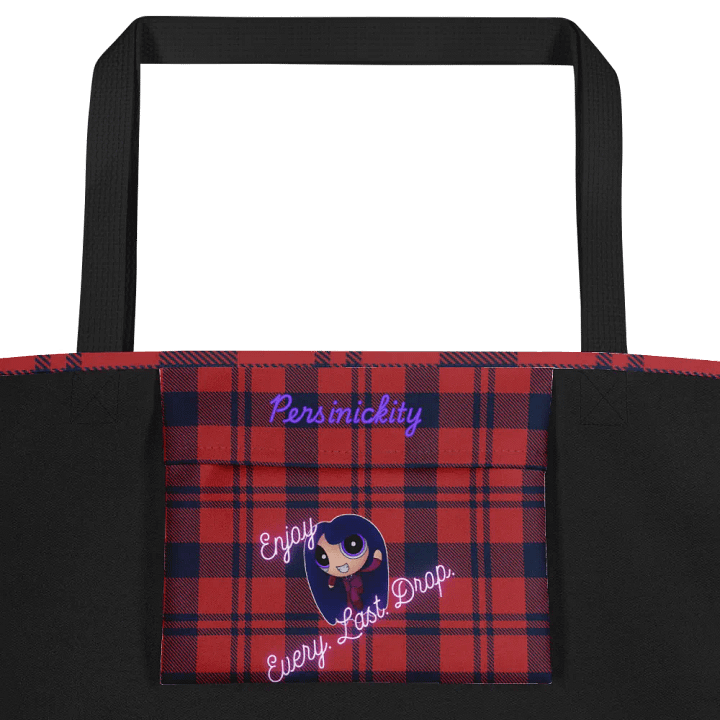 Pizza Love Tote Bag - Red Plaid product image (2)