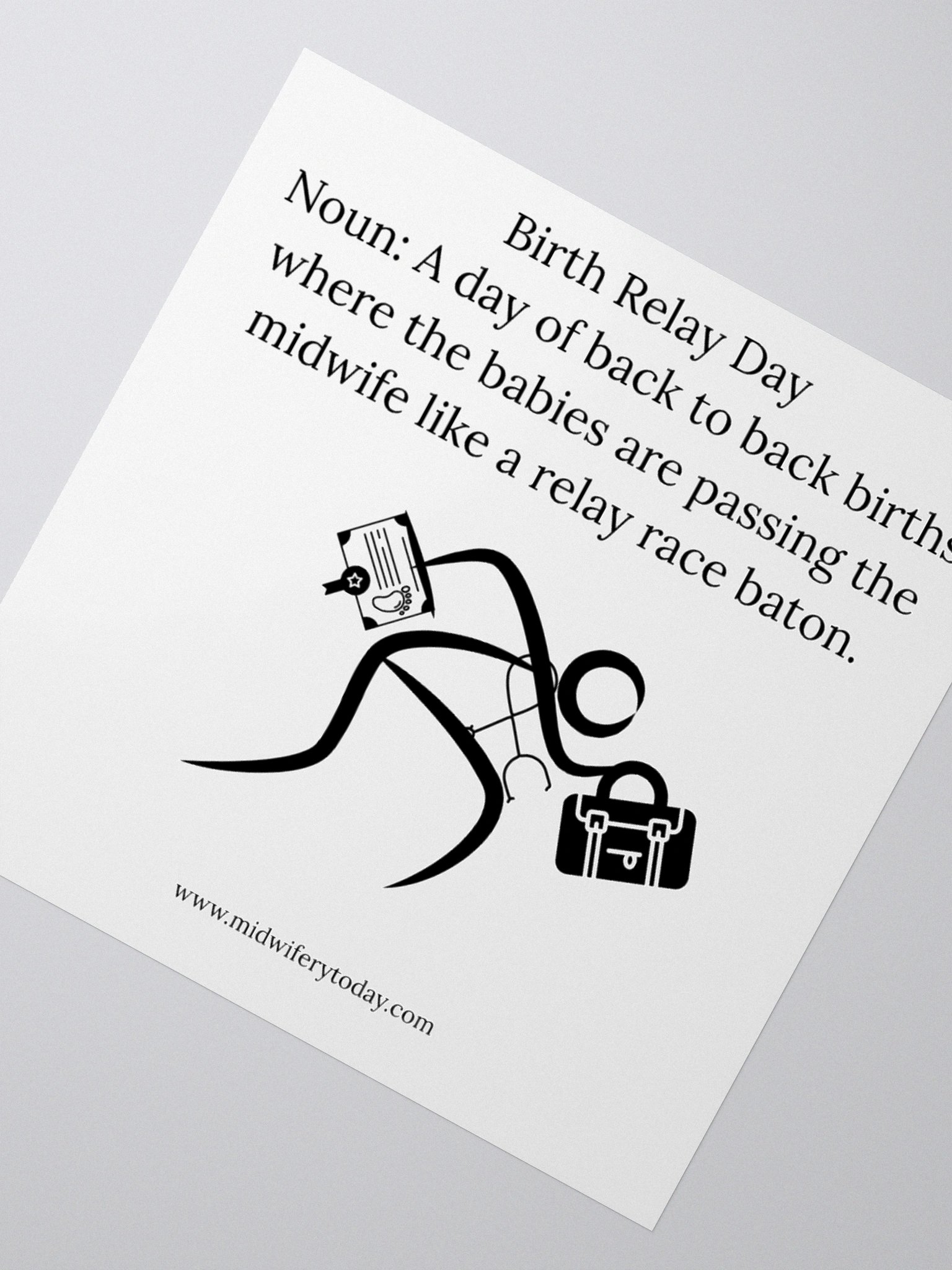 Midwifery Today Birth Relay Day Sticker product image (4)