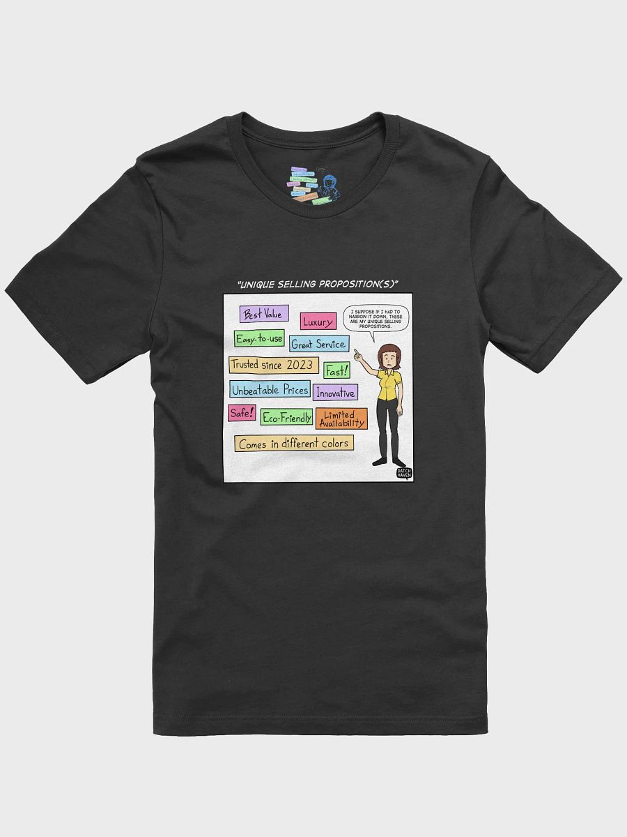 "Unique selling proposition(s)" soft t-shirt product image (1)