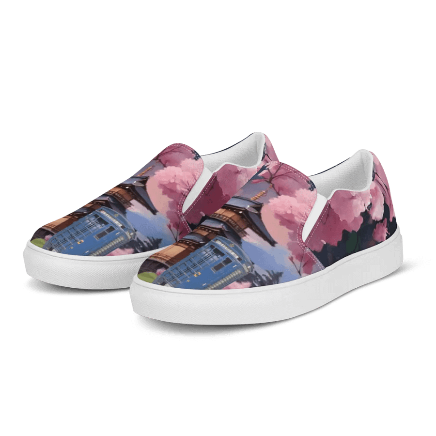 Dr Who Tardis in Japan All Over Print Slip on Shoes product image (5)