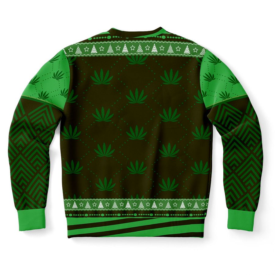 “Merry W**dmas” Funny Santa Christmas Sweatshirt | 420 Holiday Party Jumper | Unisex W**d Xmas Ugly Sweater product image (10)