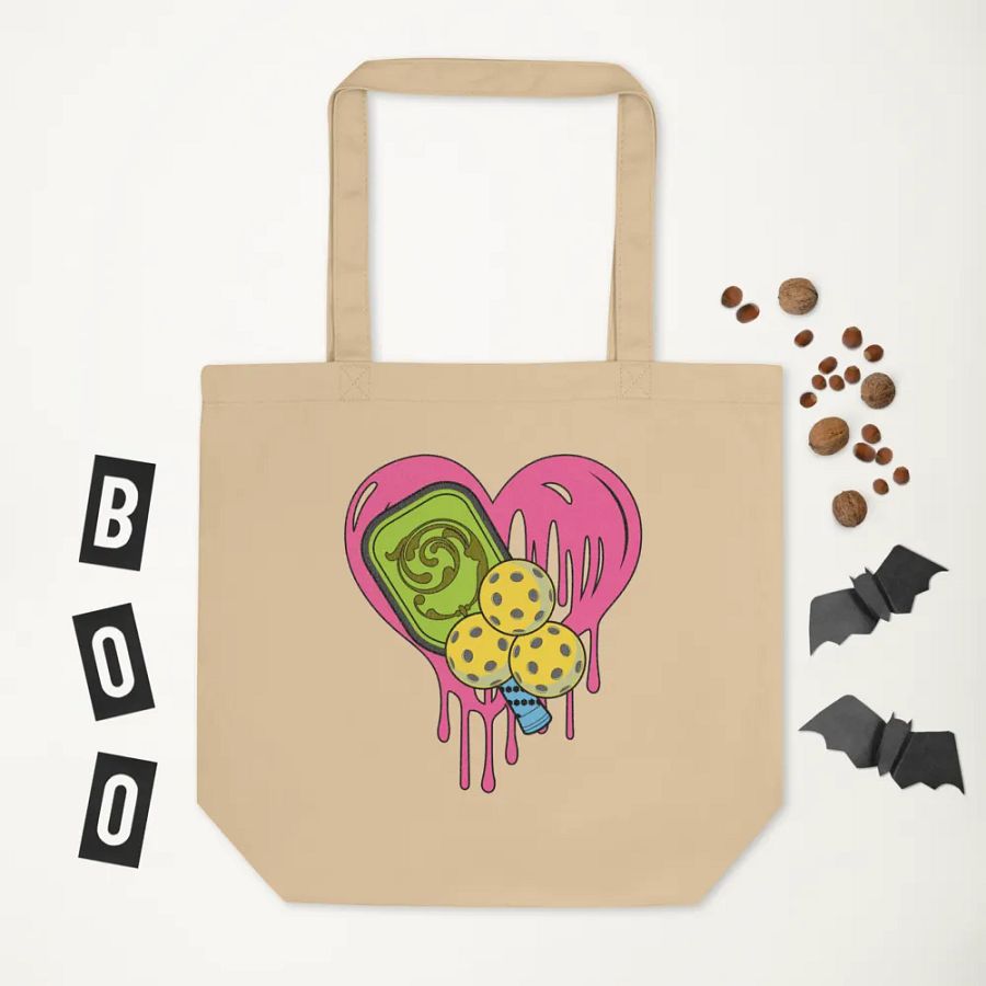 Heart Pickleball Ornate Love Eco Tote product image (5)