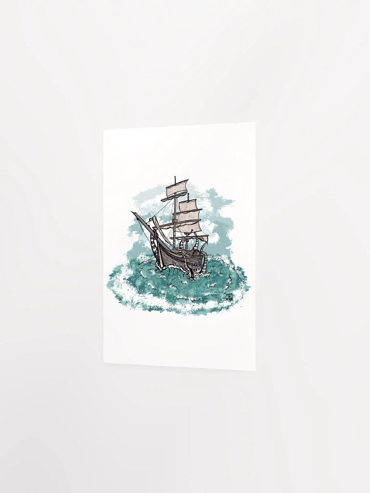Kraken's Fury Matte Poster product image (22)