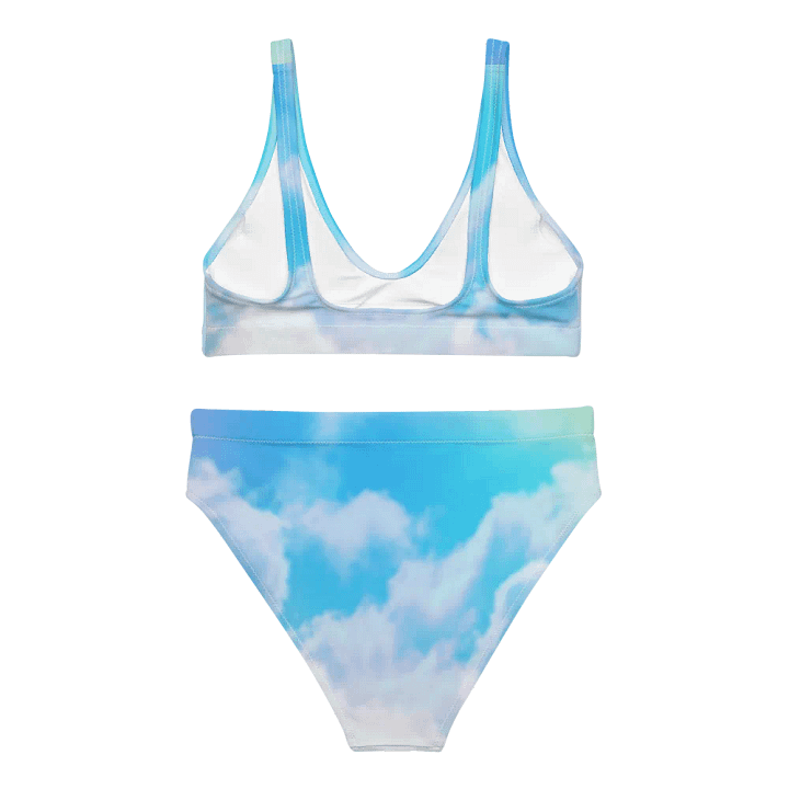Blur cloud rainbow Design High Waisted Bikini - V6 product image (1)