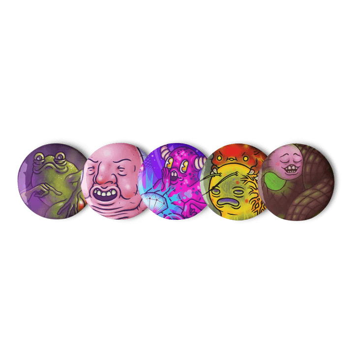Classic Ham Painting Buttons product image (2)