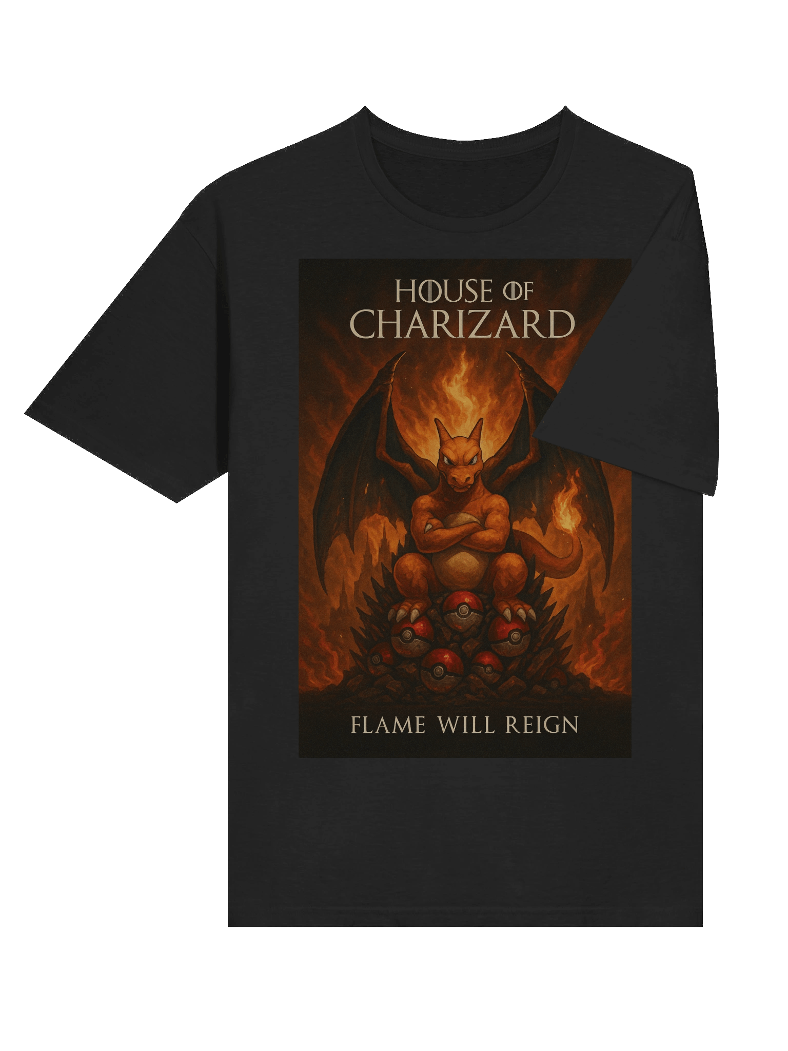 Charizard House of Dragons Parody T-Shirt – Game of Thrones Mashup product image (6)