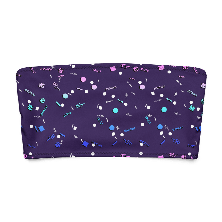 TacoDraws Retro Pattern Bandeau Top product image (8)