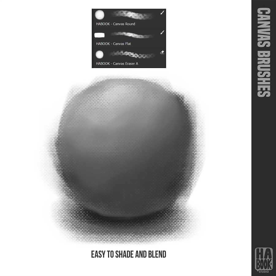 HABOOK Photoshop Canvas Brushes product image (4)