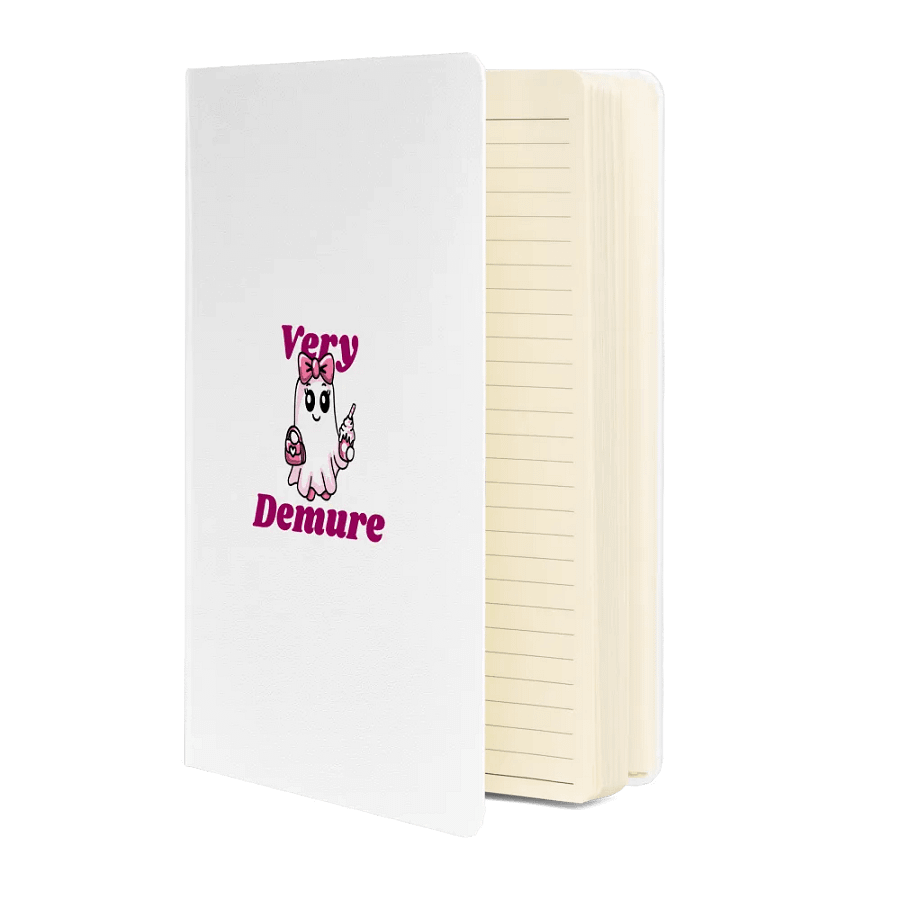 Very Demure Cute Ghost Hardcover Bound Lined Notebook product image (3)