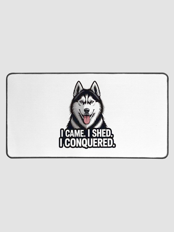 Playful Husky Desk Mat product image (1)