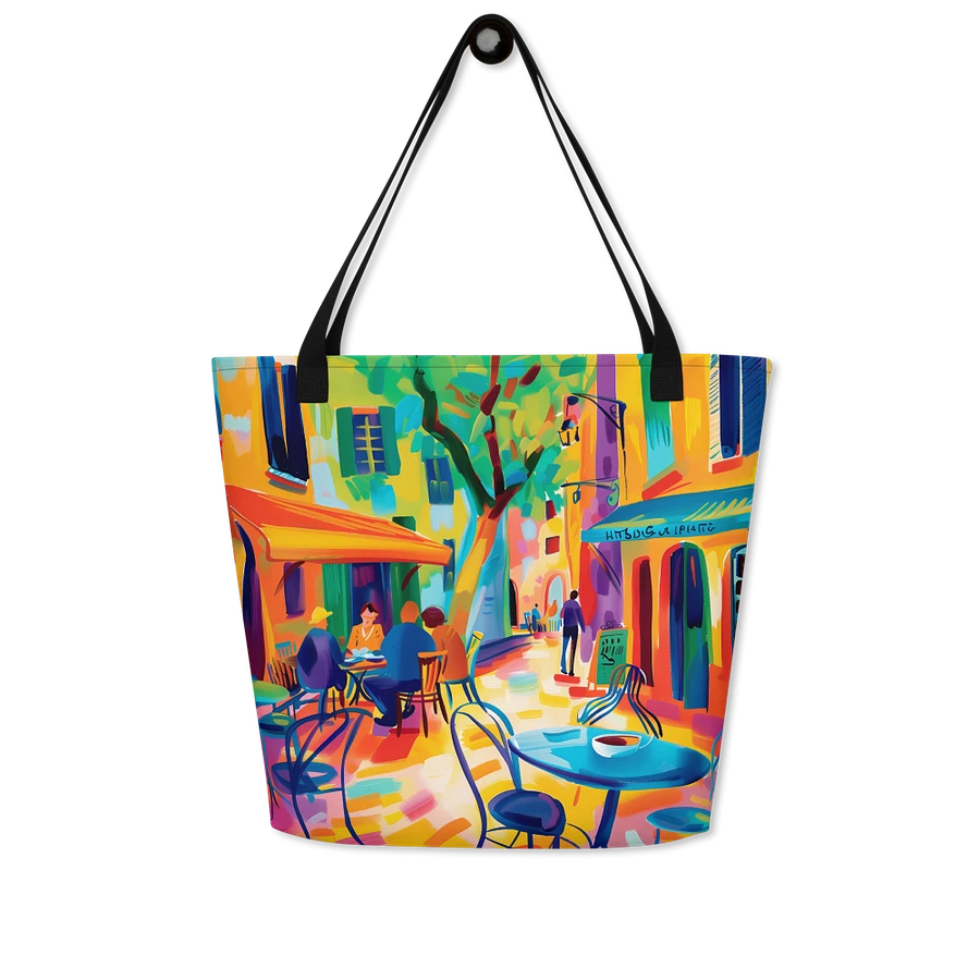 Tote Bag: Charming Street Cafe Quaint European Village Traveler Gift Design product image (8)