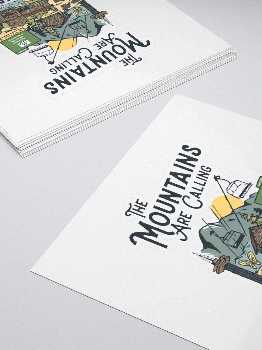 The Mountains Are Calling Sticker product image (12)