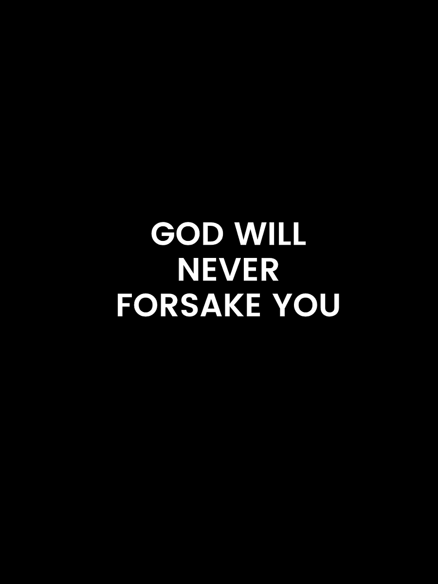 God Will Never Forsake. product image (4)