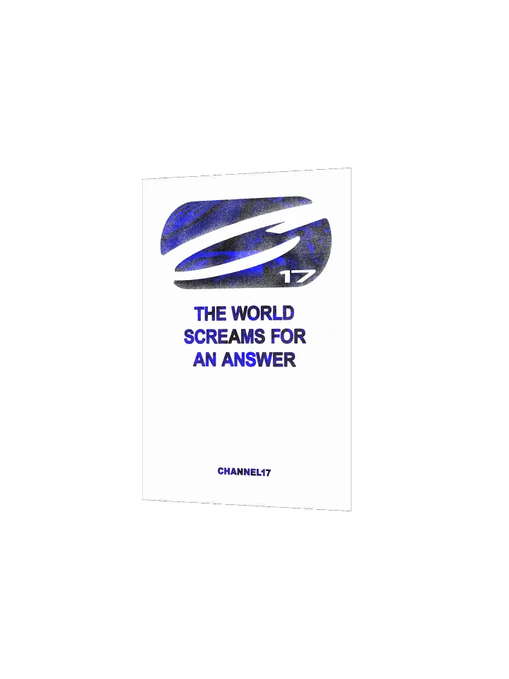 CHANNEL17 'Answer' Poster (Blue Variant) product image (2)