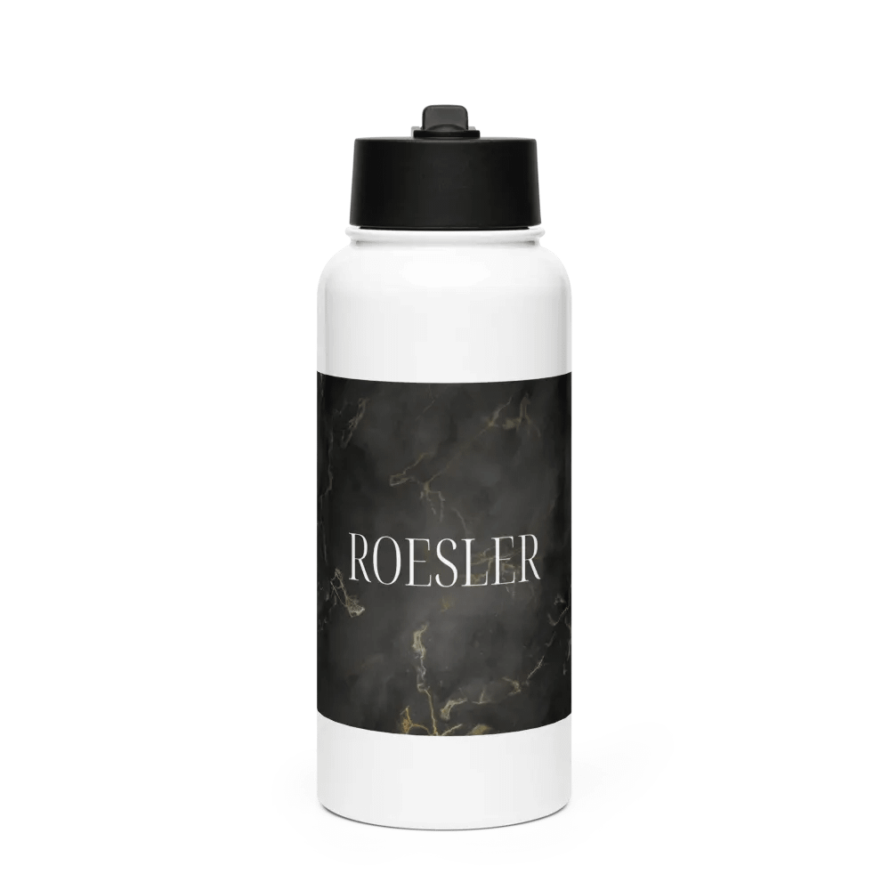 Marble White Stainless Steel Hydration Bottle product image (1)