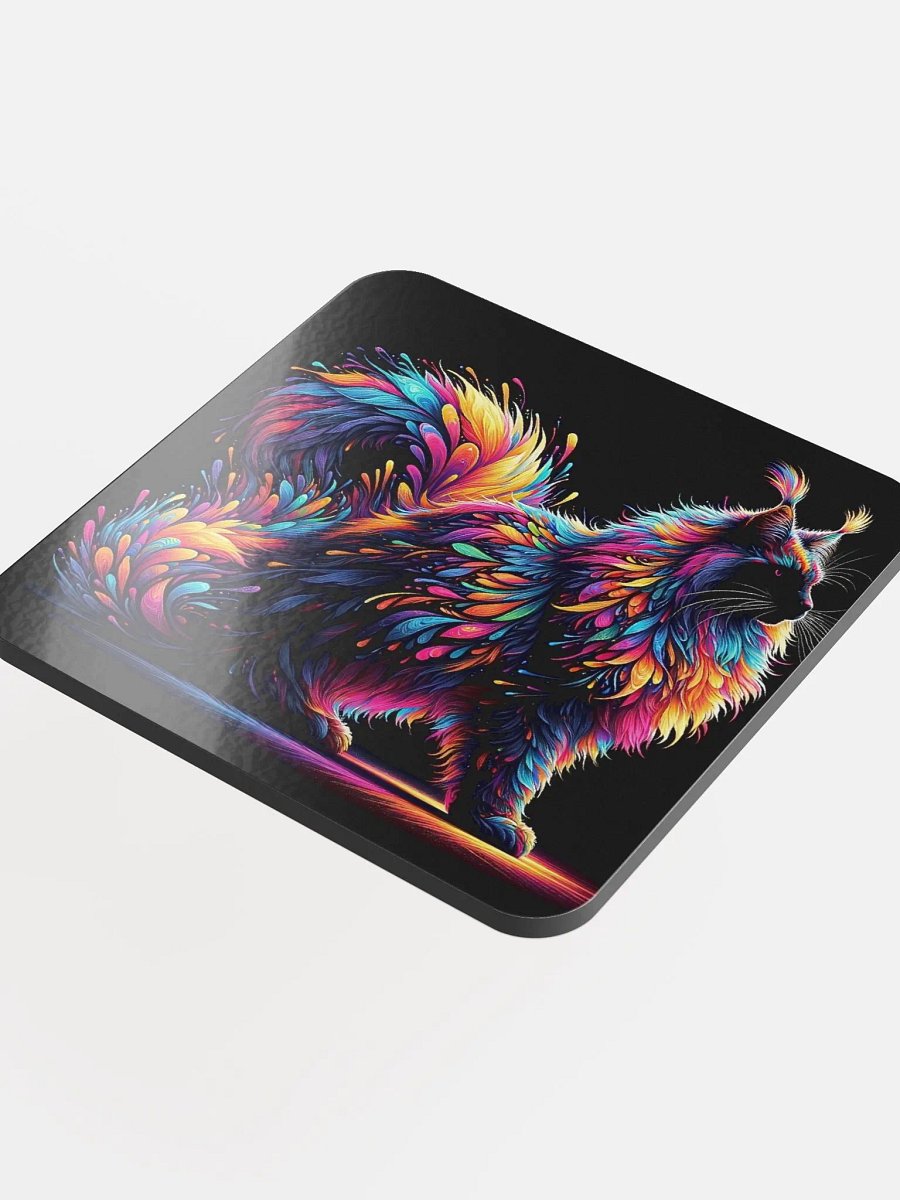 Glossed Cork Coaster: Maine Coon product image (4)