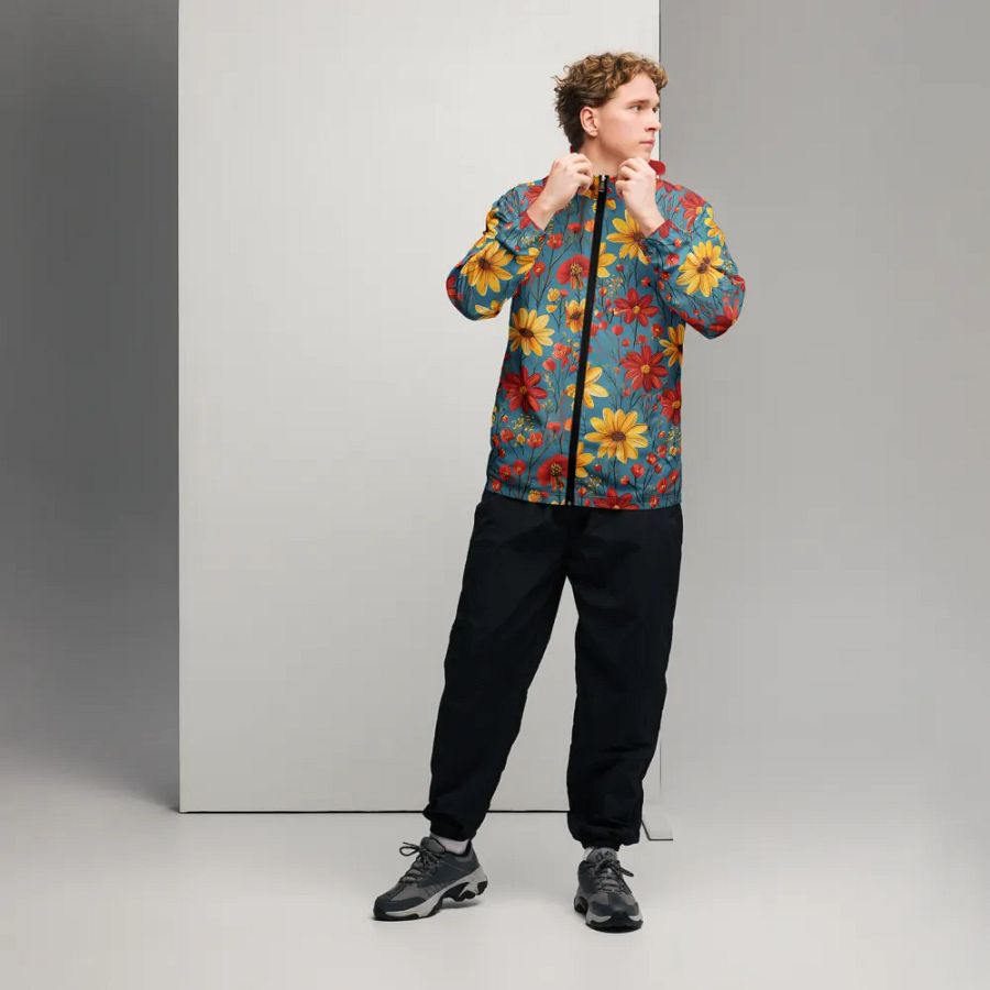 Carmine Breeze All-Over Windbreaker product image (7)