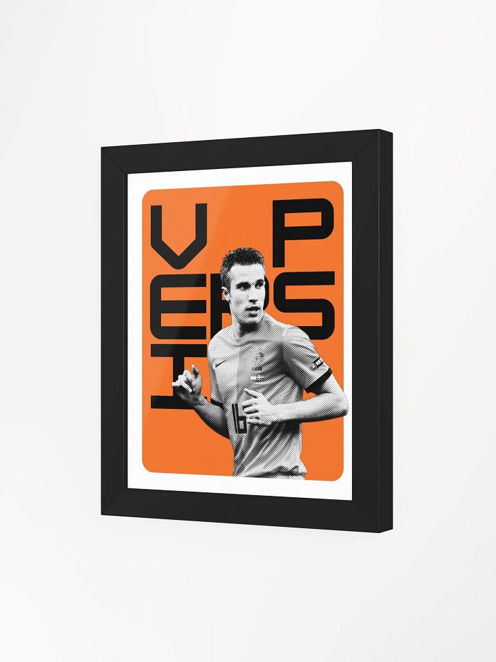 Robin van Persie BW Netherlands Name Art Framed Print product image (2)