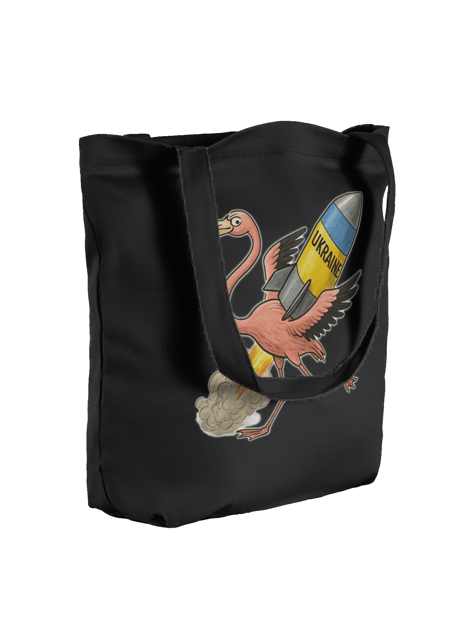 Flamingo Rocket Launch Eco Tote Bag product image (7)