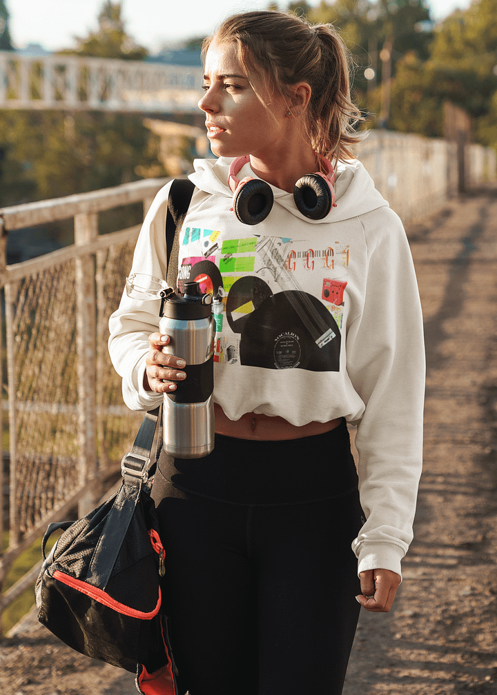 My Music Diary Cropped Hoodie product image (1)