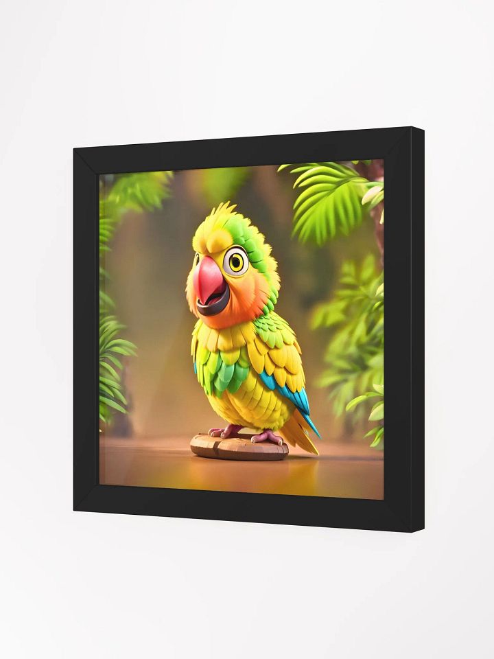 Endangered Species - Mexico - Yellow-headed Parrot Eco-Friendly Ayous Wood Framed Poster product image (2)