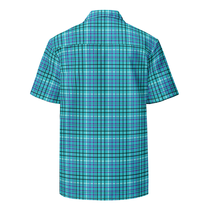 Teal Plaid Button-Up Shirt product image (2)