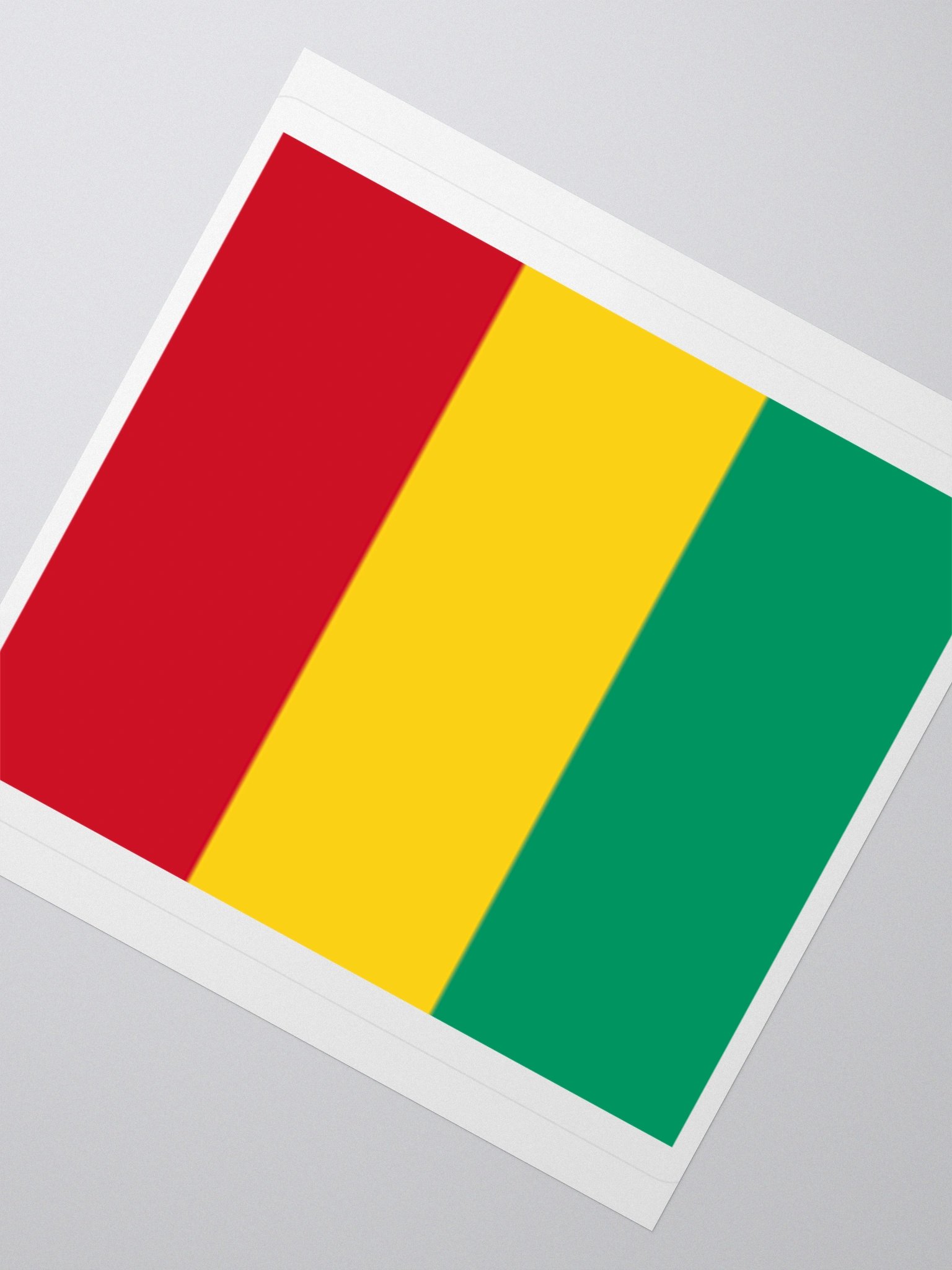 Guinea Flag Sticker | Red Yellow Green Design | Durable Vinyl | 3 Sizes product image (5)