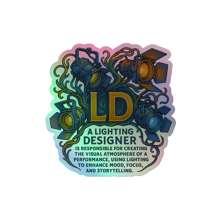 Theatrically Jerry: "LD (Light Designer) Organic Series" Holographic Stickers product image (2)