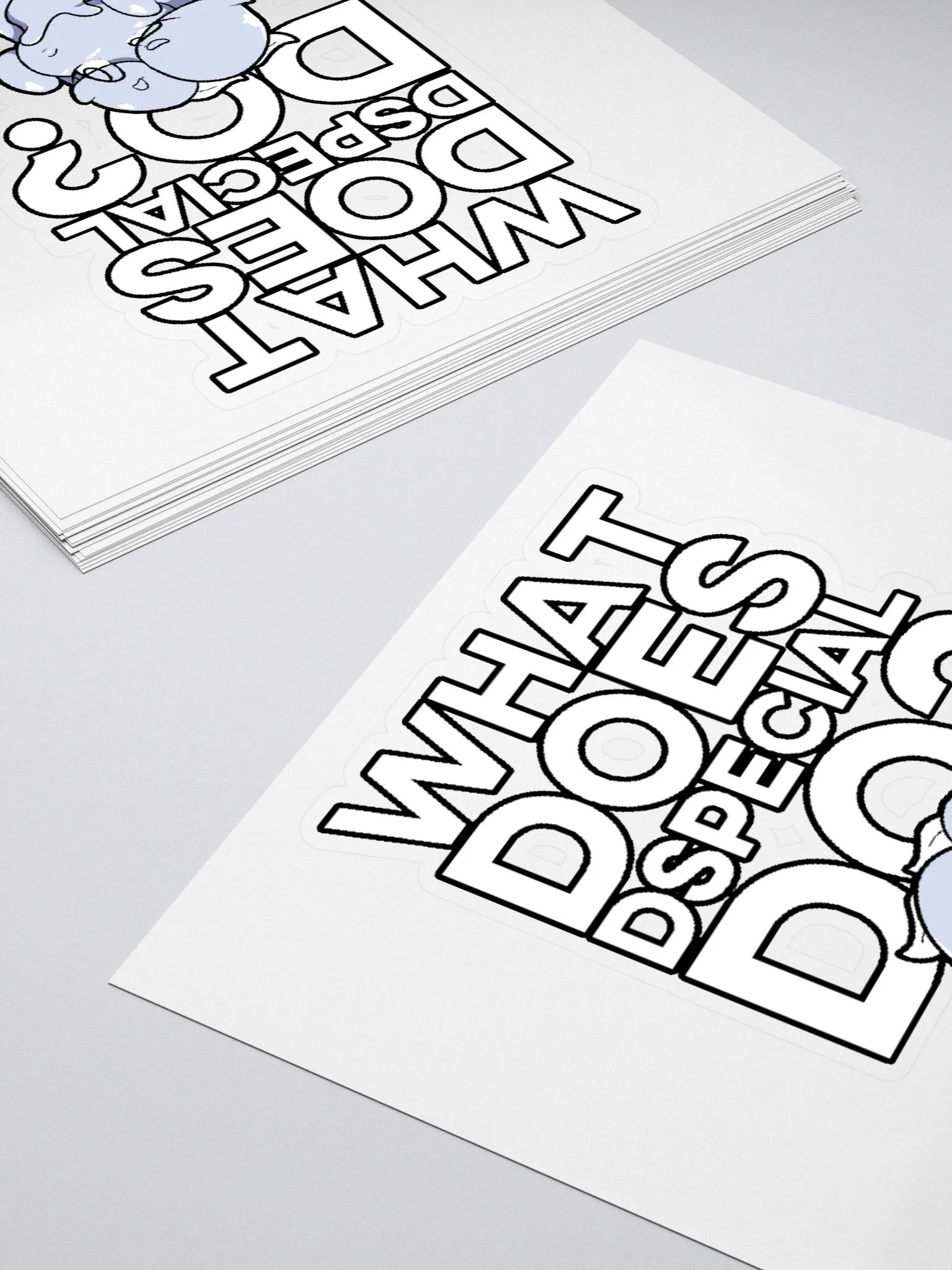 What Does DSpecial Do? Sticker product image (4)