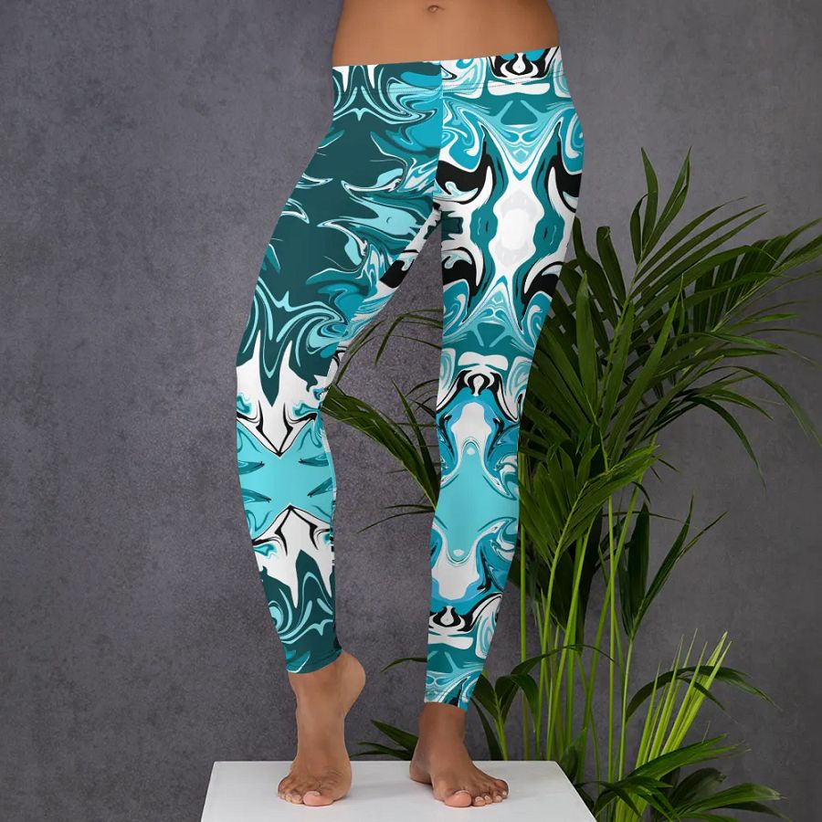 Blue Swirl Leggings product image (6)