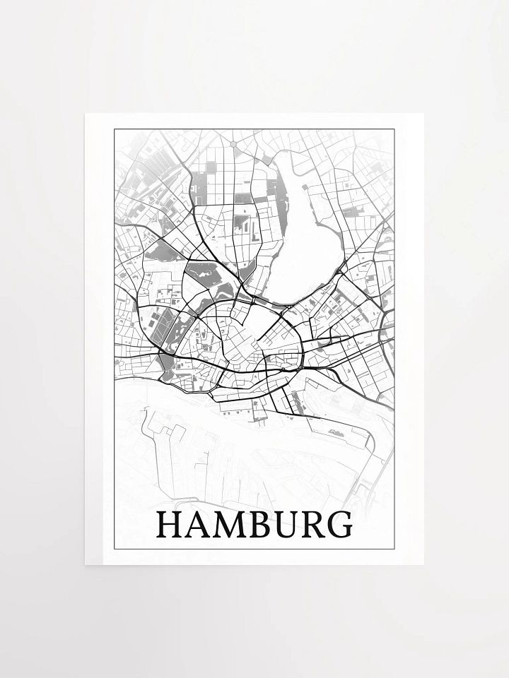 Hamburg, Germany, city map print product image (5)
