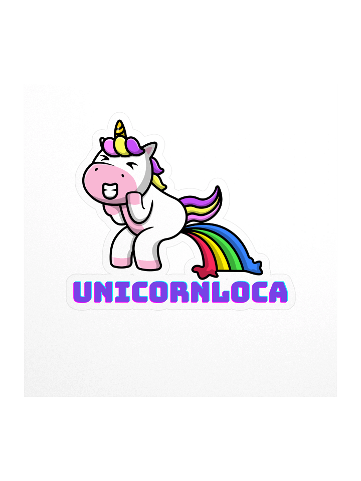 Rainbow Unicorn Kiss Cut Stickers product image (1)