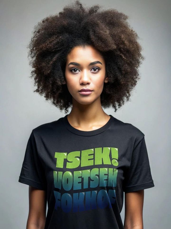"Tsek, Voetsek, Fokkof!" - Bold Afrikaans Statement Tee product image (2)