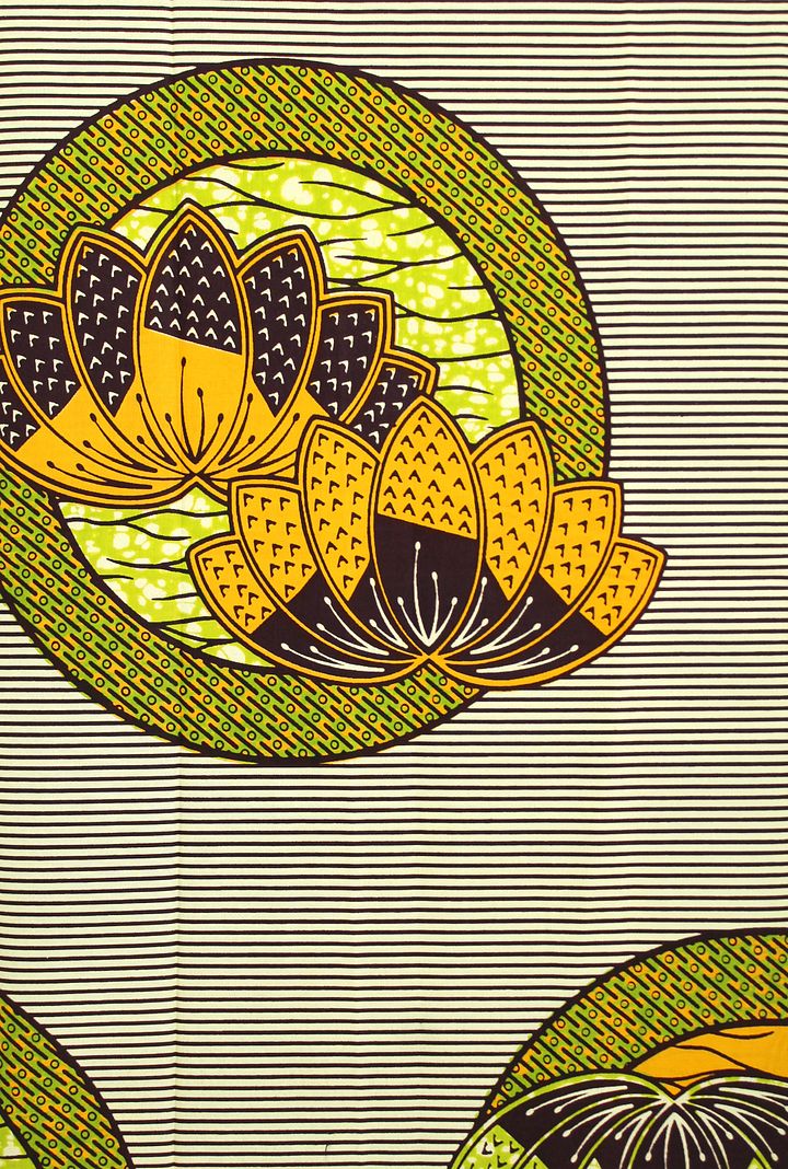 Tessuto Wax Print - Design Mandala Floreale - cod.608/B product image (1)