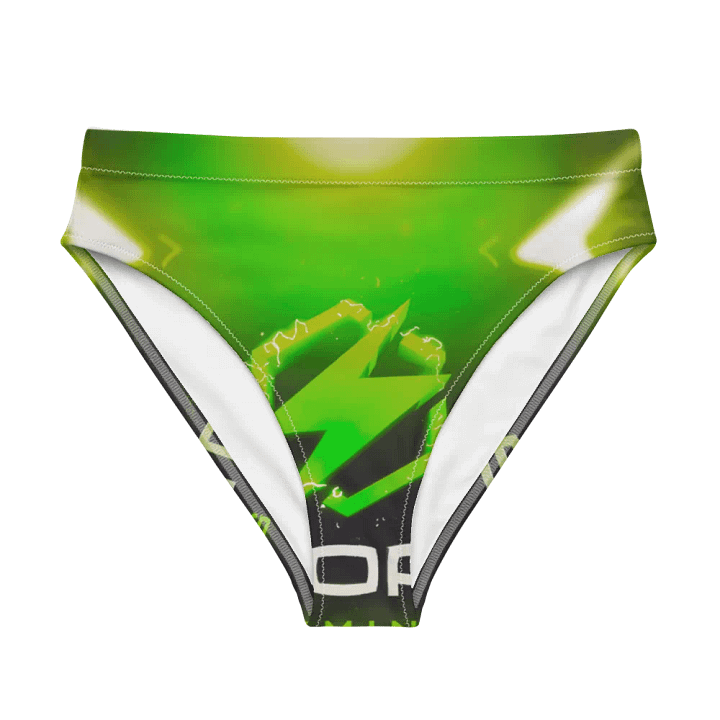 Electrifying Lightning Bolt High-Waisted Bikini Bottoms product image (1)