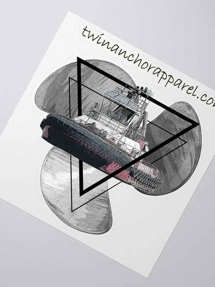 Three blade prop triangle Athena tug Kiss Cut Stickers product image (2)