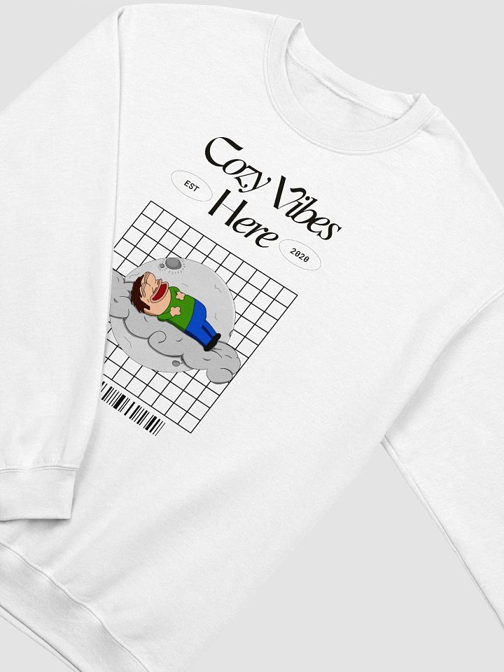 Cozy Vibes Here Crewneck (White Edition) product image (2)