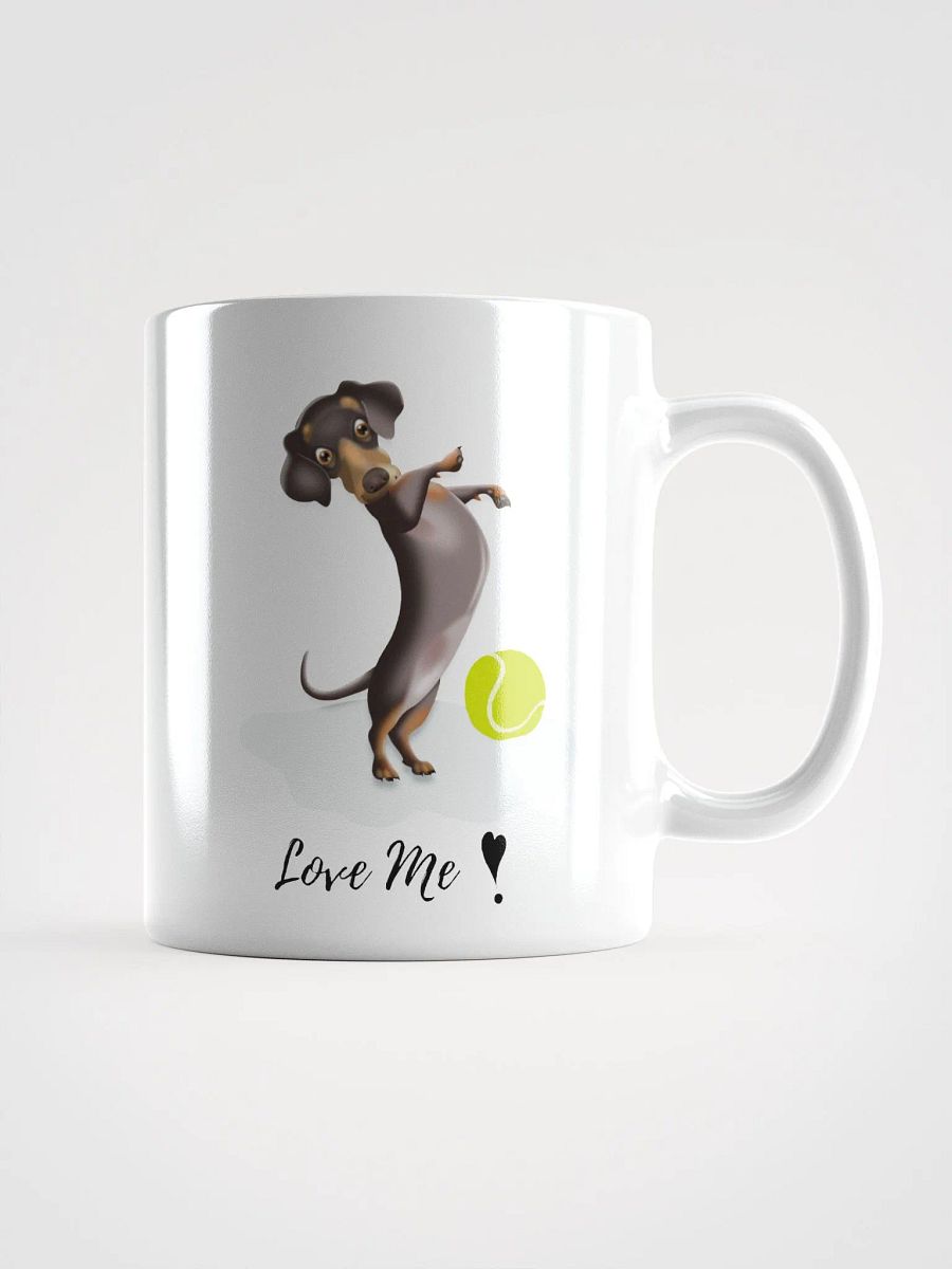 Playful Pup White Glossy Mug product image (1)