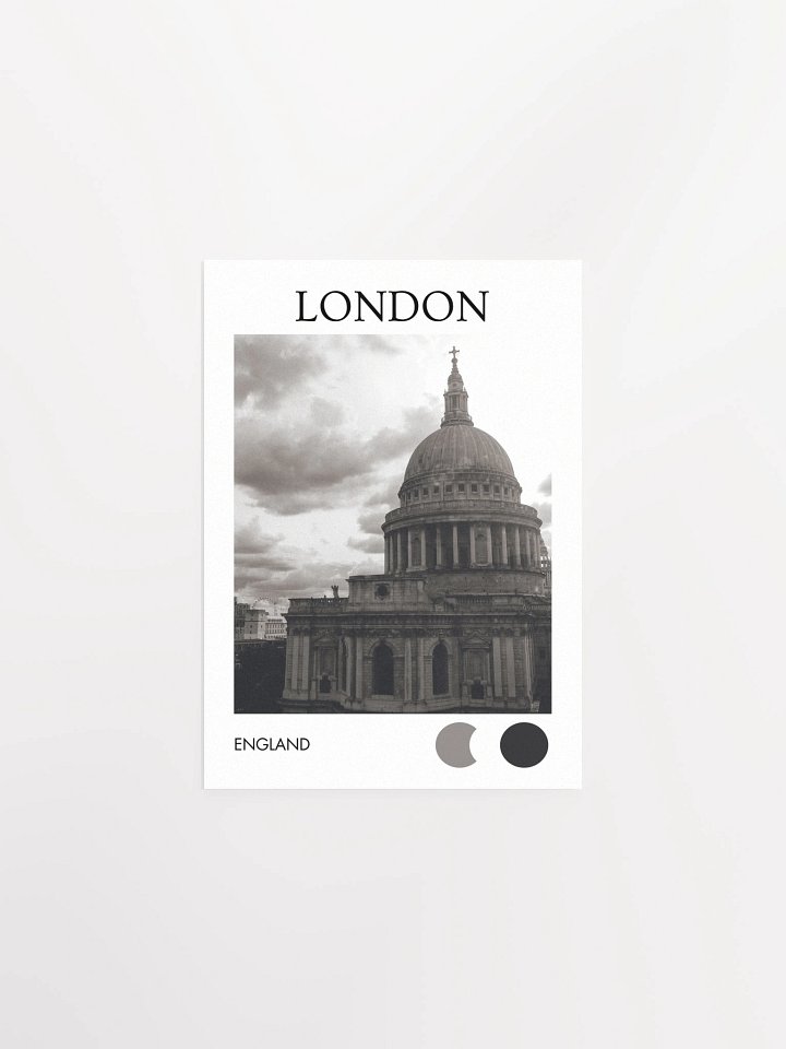 St. Paul's Eye - Black & White City Print product image (1)