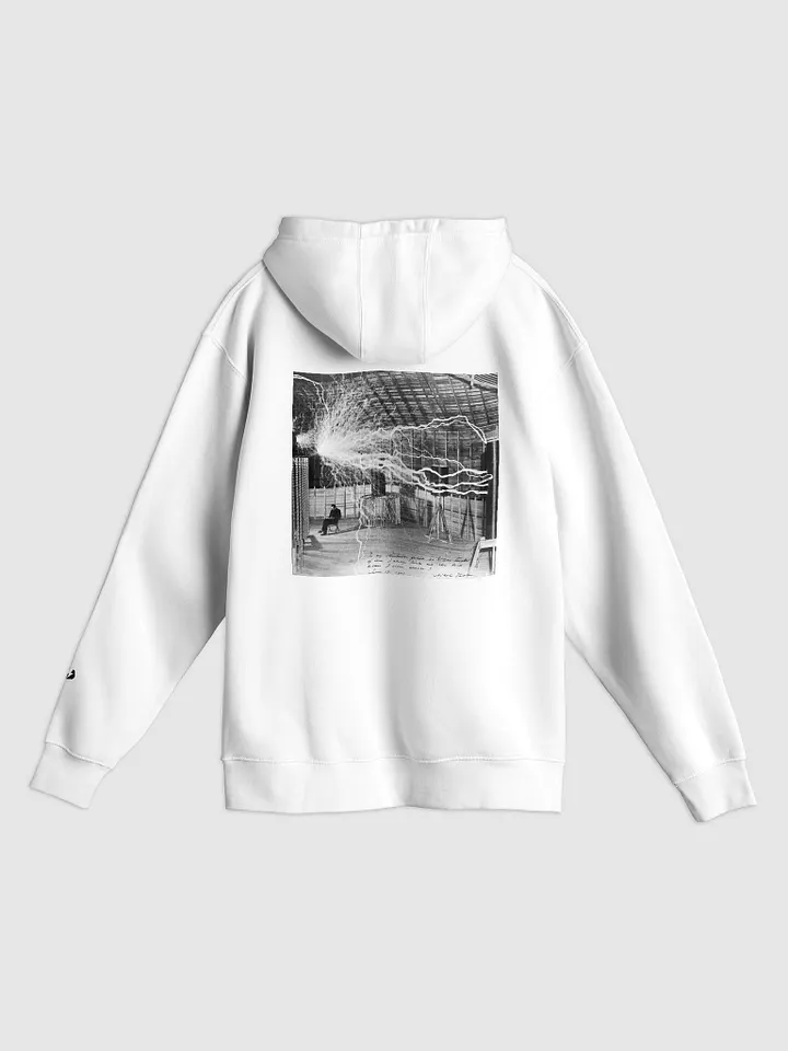 Tesla White Hoodie product image (2)
