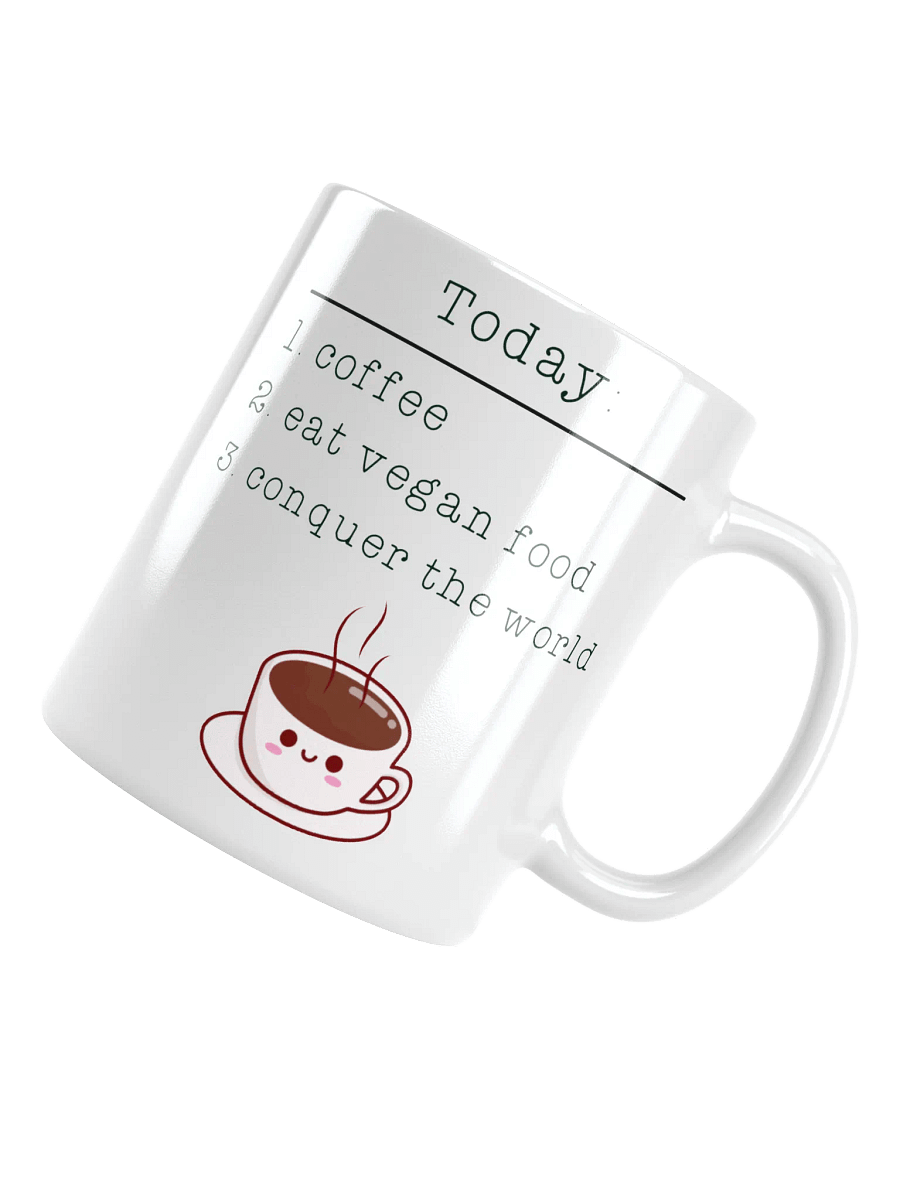 “Vegan Conquers the World” Coffee or Tea Mug product image (3)