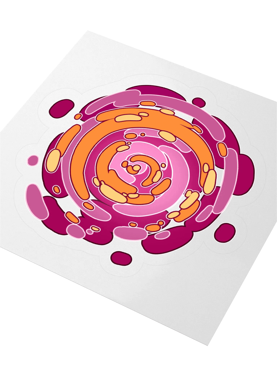 Time Warp Sticker (Lesbian Pride Flag) product image (3)