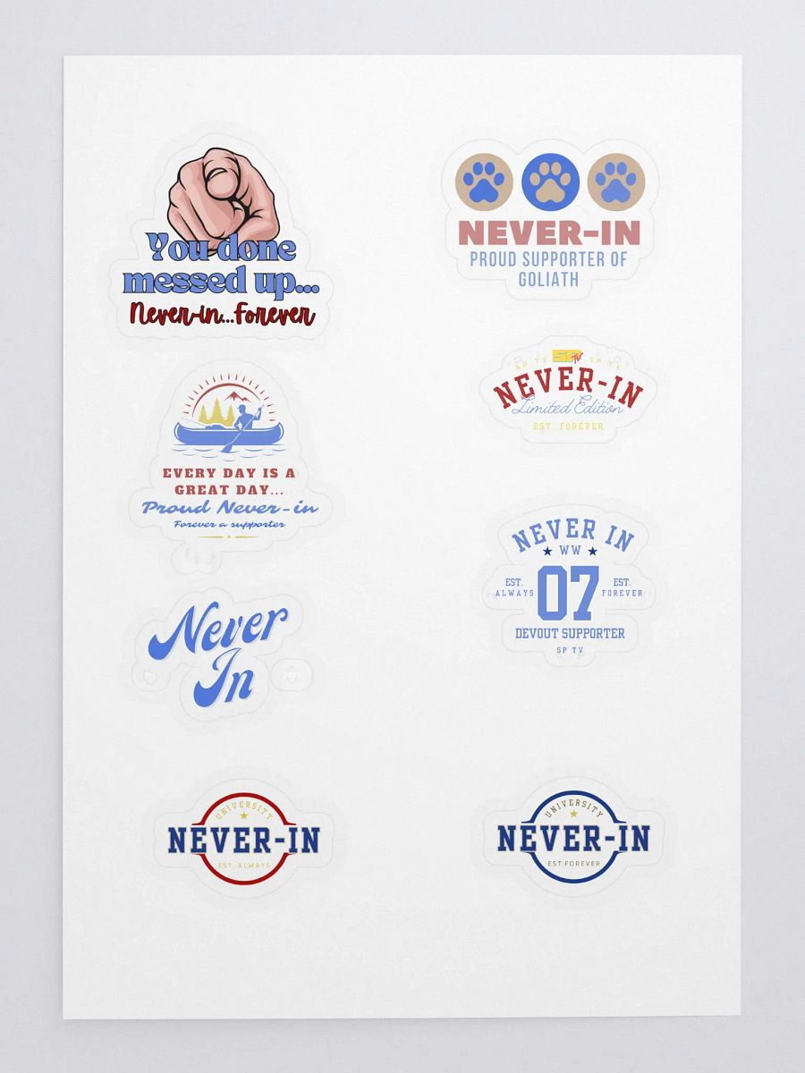 SP TV, Never-in stickers product image (3)