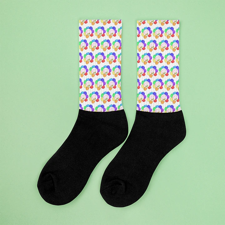 White Flower Socks product image (2)