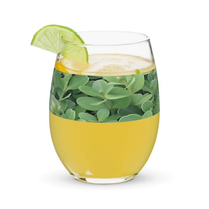 "Green Leaf" Glass Cup product image (1)