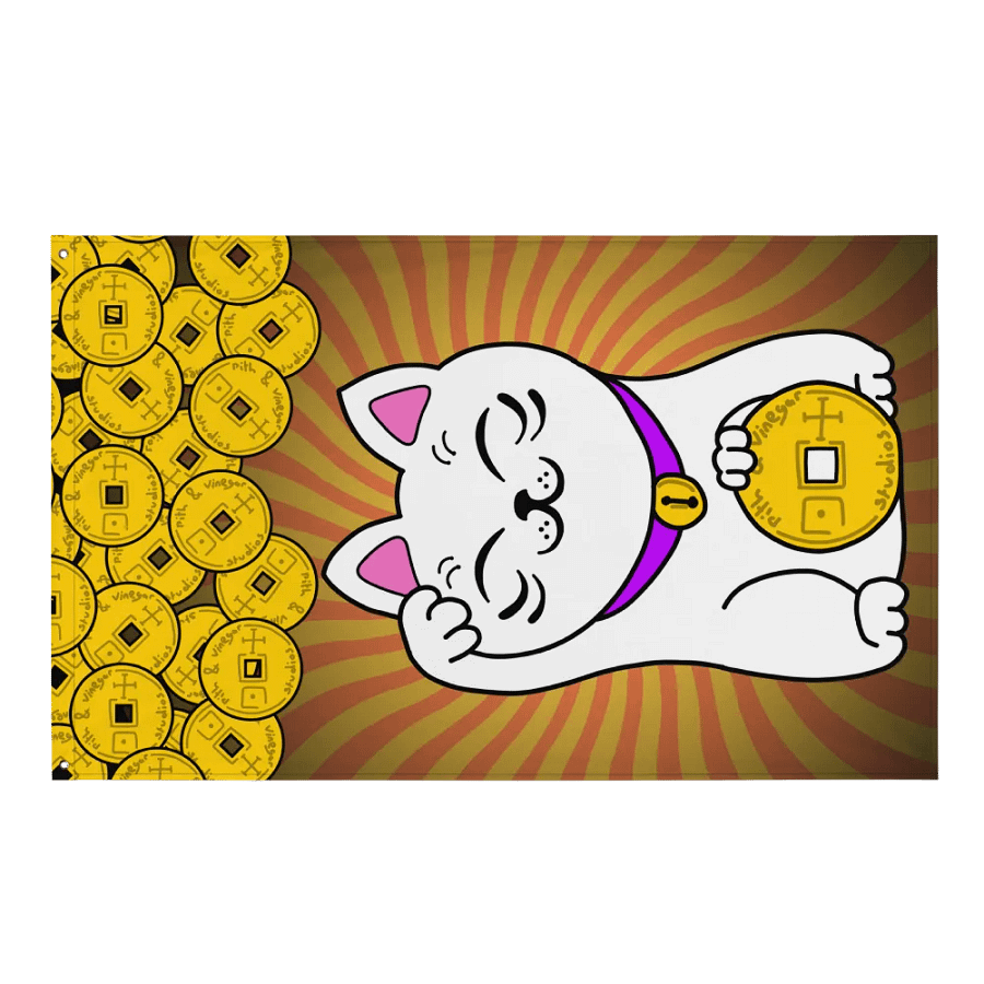 Maneki neko flag product image (1)