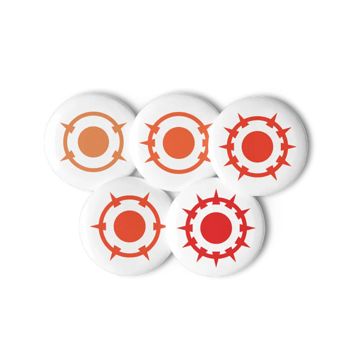 Berserk Fire Pin Buttons Set product image (3)