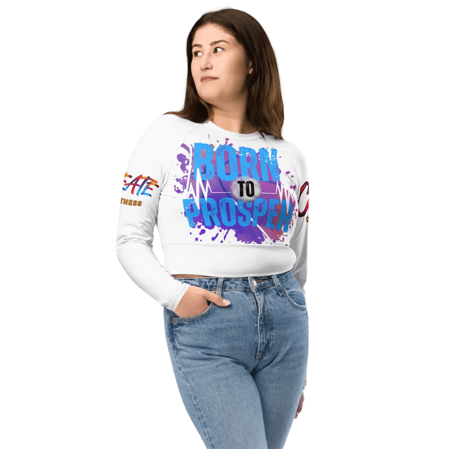 Born to Prosper Long Sleeve Crop Top product image (9)